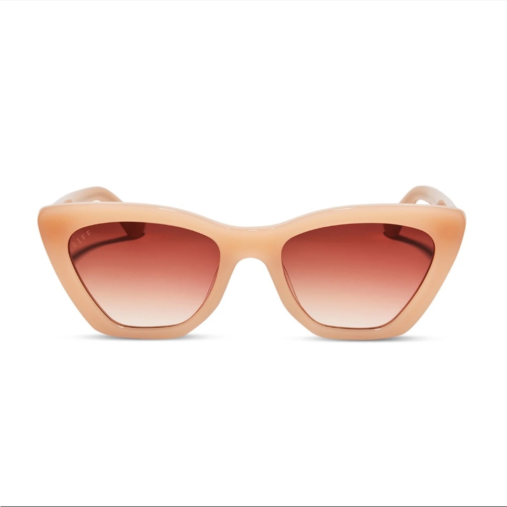 DIFF ‘Camila’ Sunglasses Brand New in Faded Citrus Dust Gradient